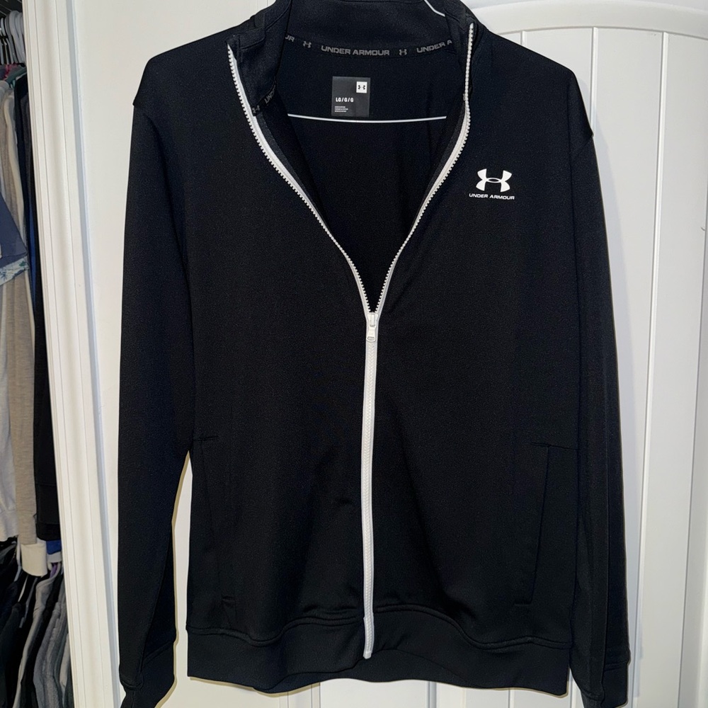 Under Armour Black Zip-Up Track Jacket